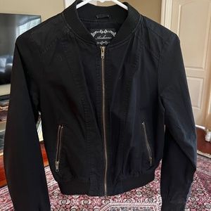 Black bomber style jacket